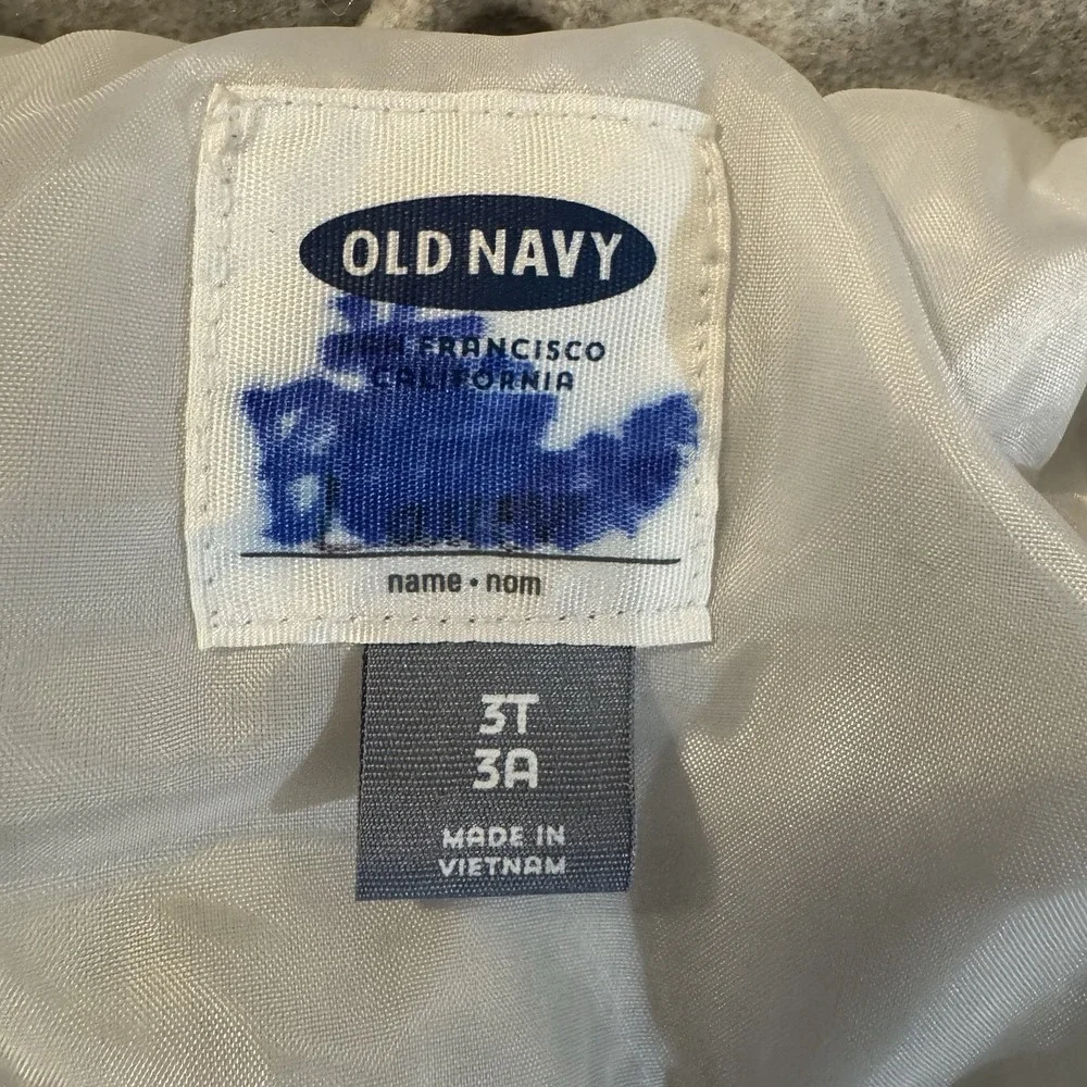 Old Navy Toddler Preppy Pea Coat Oatmeal Gray Toddler Size 3T‎